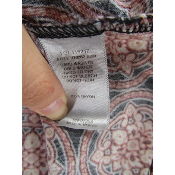 One Clothing Blouse Small Cropped Top Cut Out Hippie Flare Sleeve Knit - Picture 9 of 10